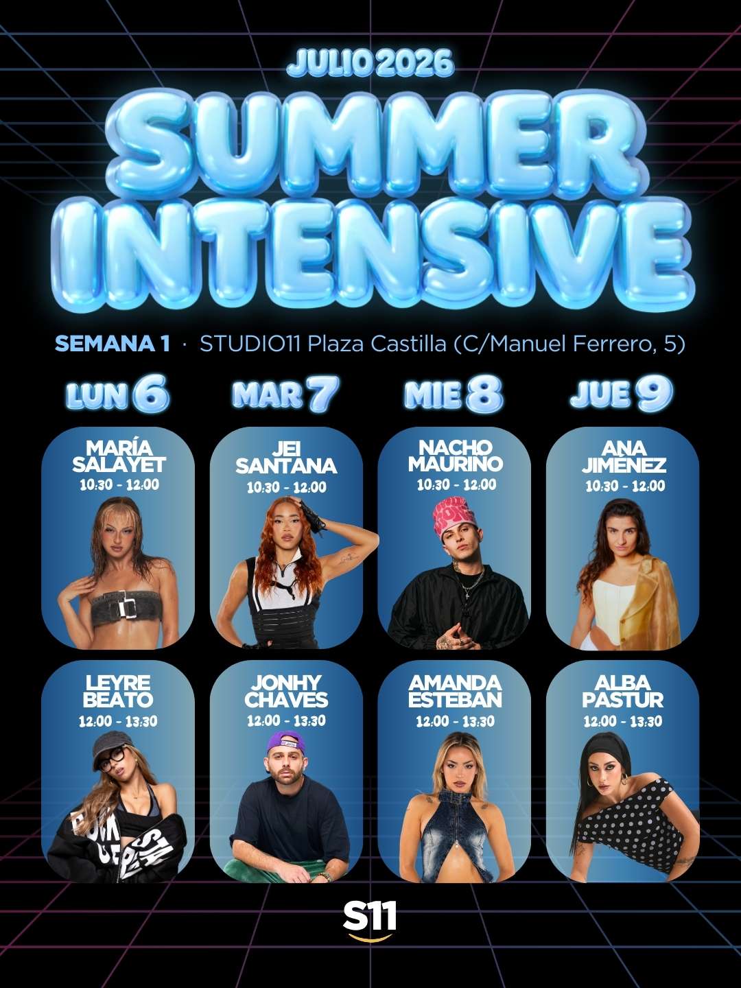 Summer Intensive 2026 HORARIO SEMANA 1