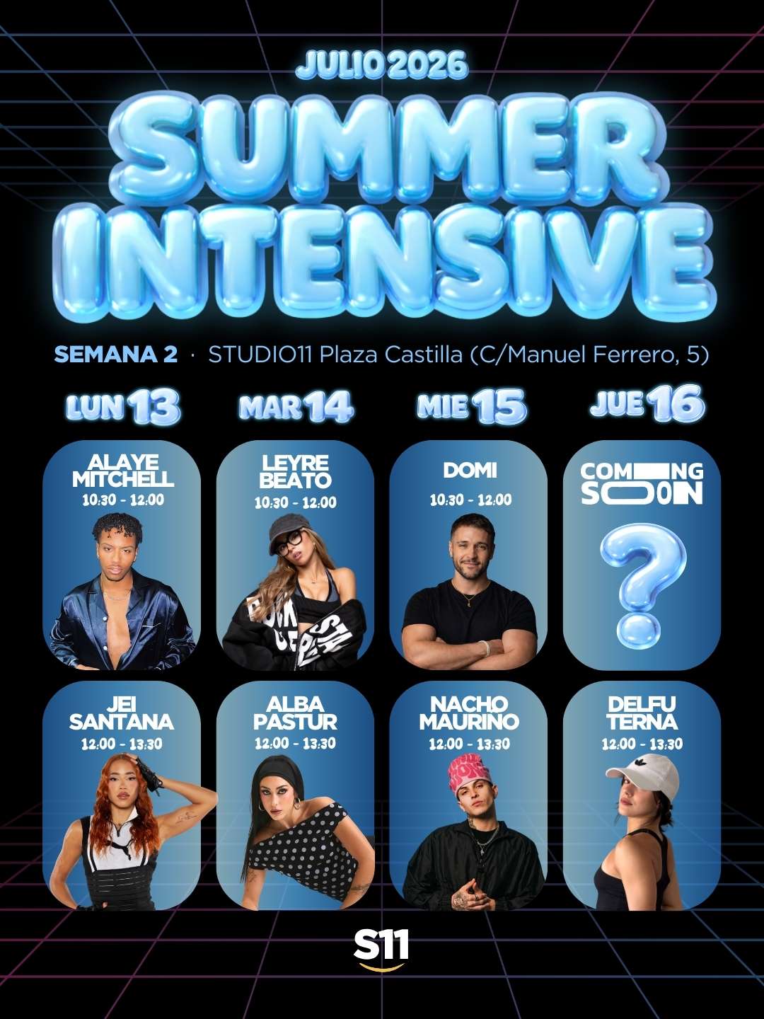 Summer Intensive 2026 HORARIO SEMANA 2
