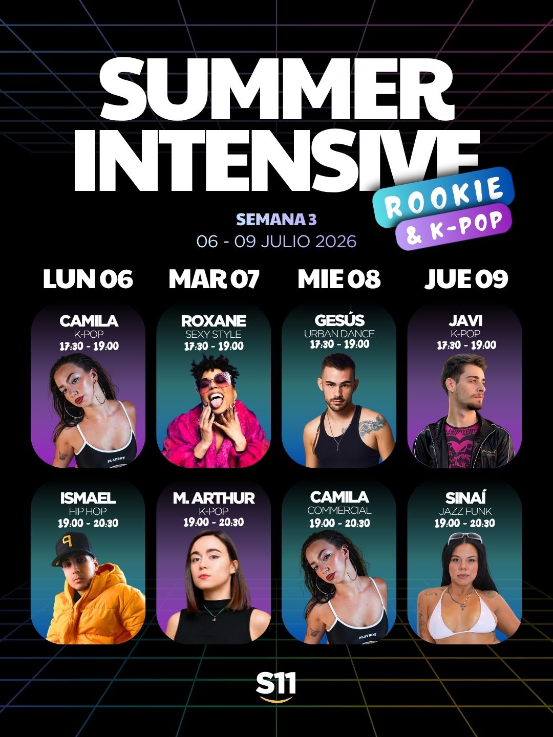 SUMMER INTENSIVE ROOKIE Horario semana 3