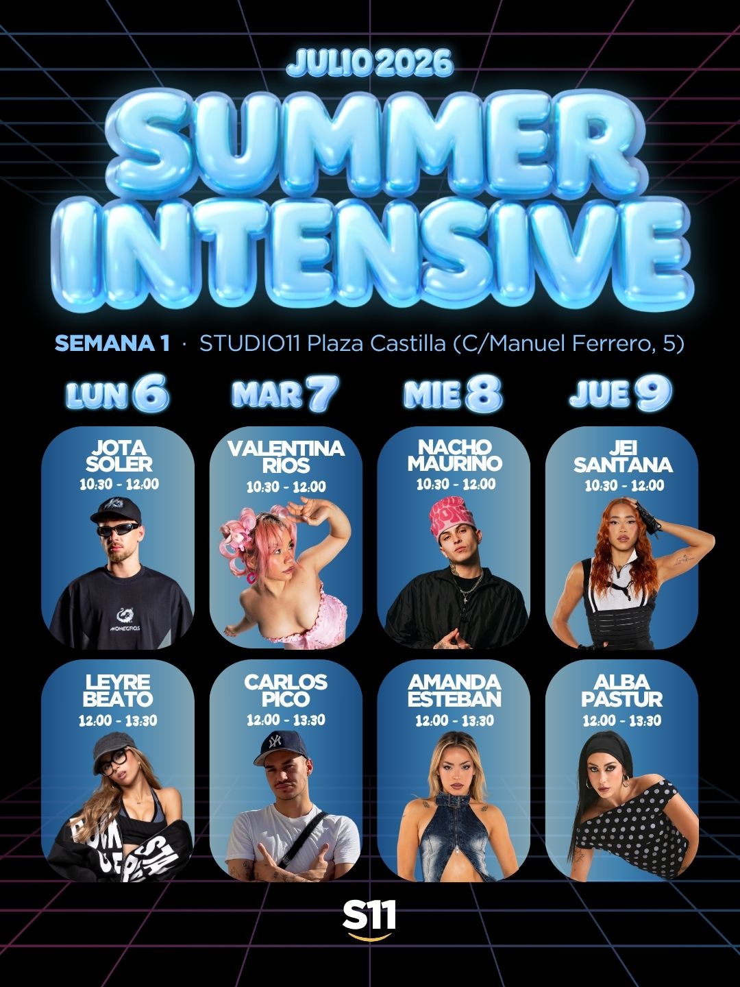Summer Intensive 2026 HORARIO SEMANA 1
