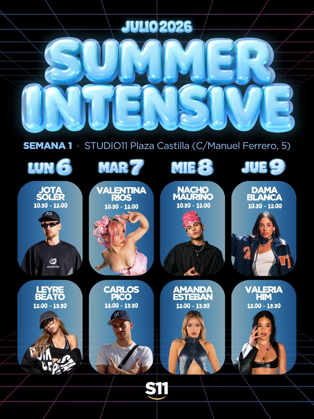 Summer Intensive 2026 HORARIO SEMANA 1