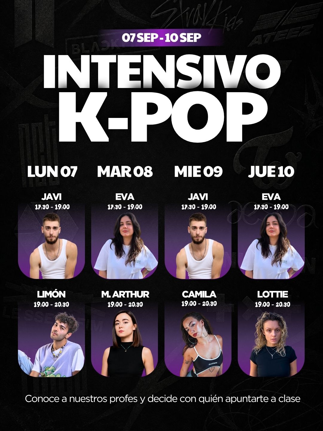 INTENSIVO KPOP SEP 2026 Horarios semana 2